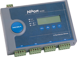 Moxa NPort 5430I w/ adapter Serial to Ethernet converter